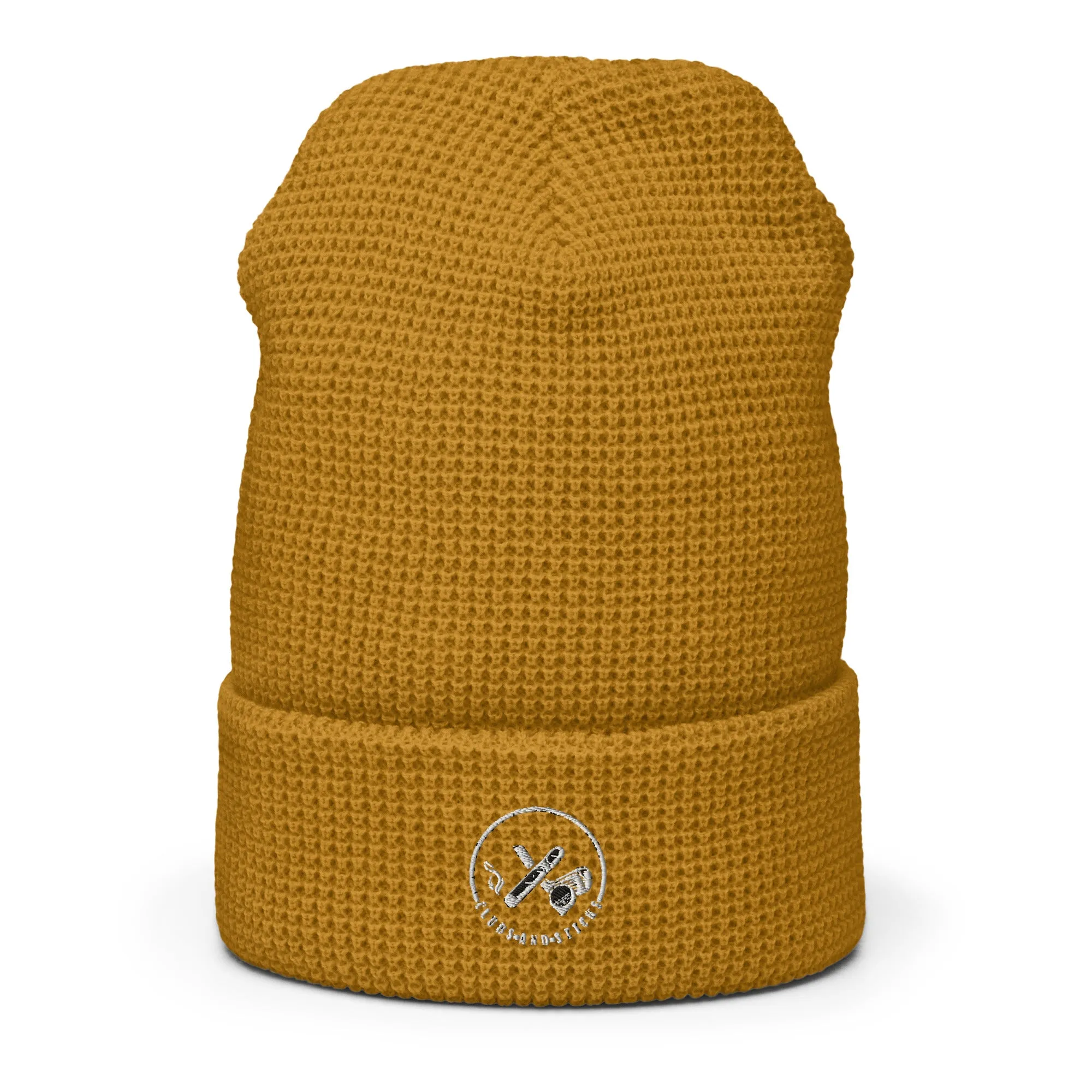 Clubs and Sticks Waffle beanie