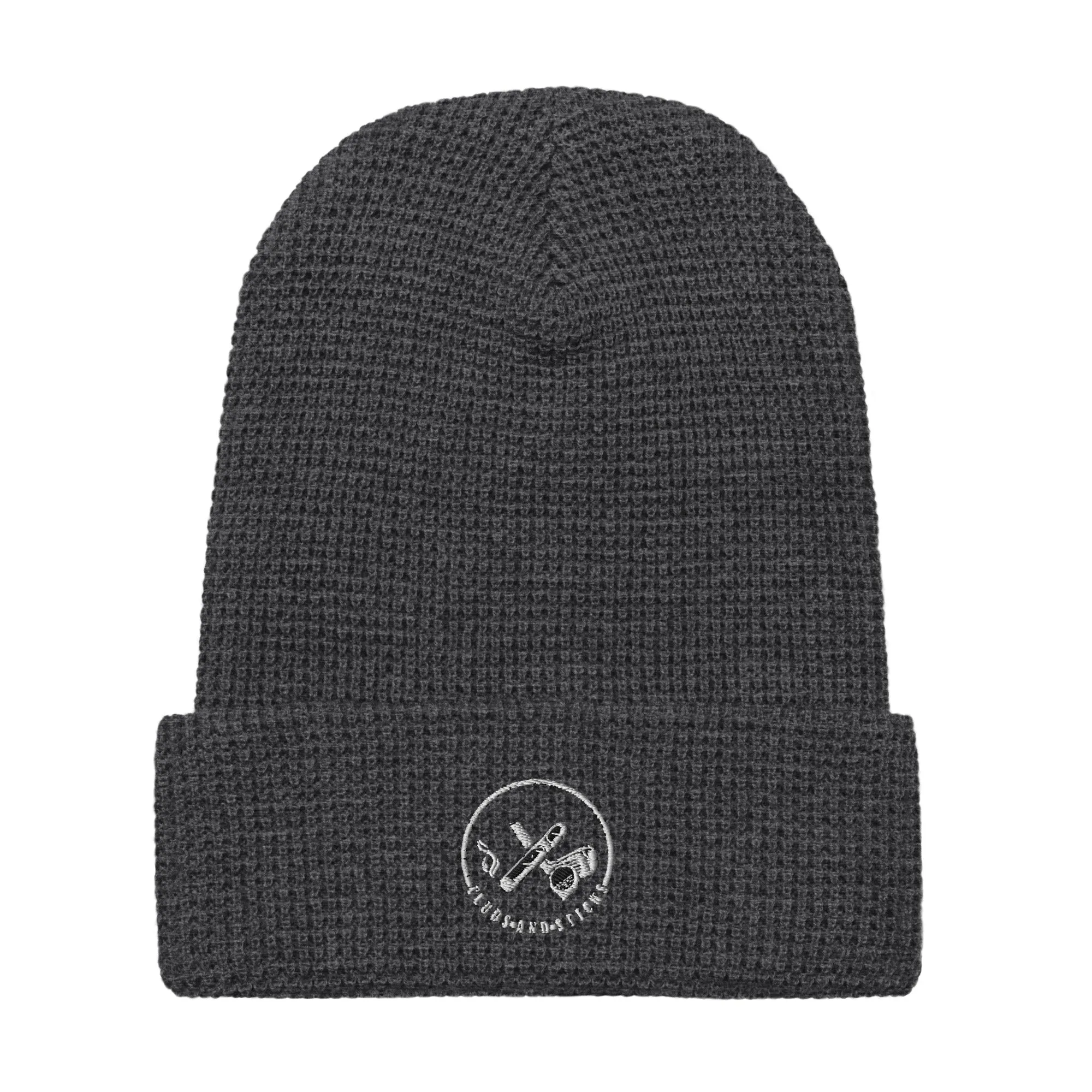 Clubs and Sticks Waffle beanie