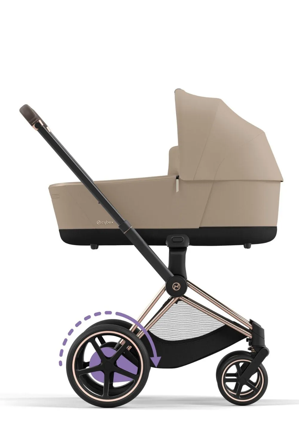 e-Priam Kinderwagen-Set 'Comfort' Cozy Beige