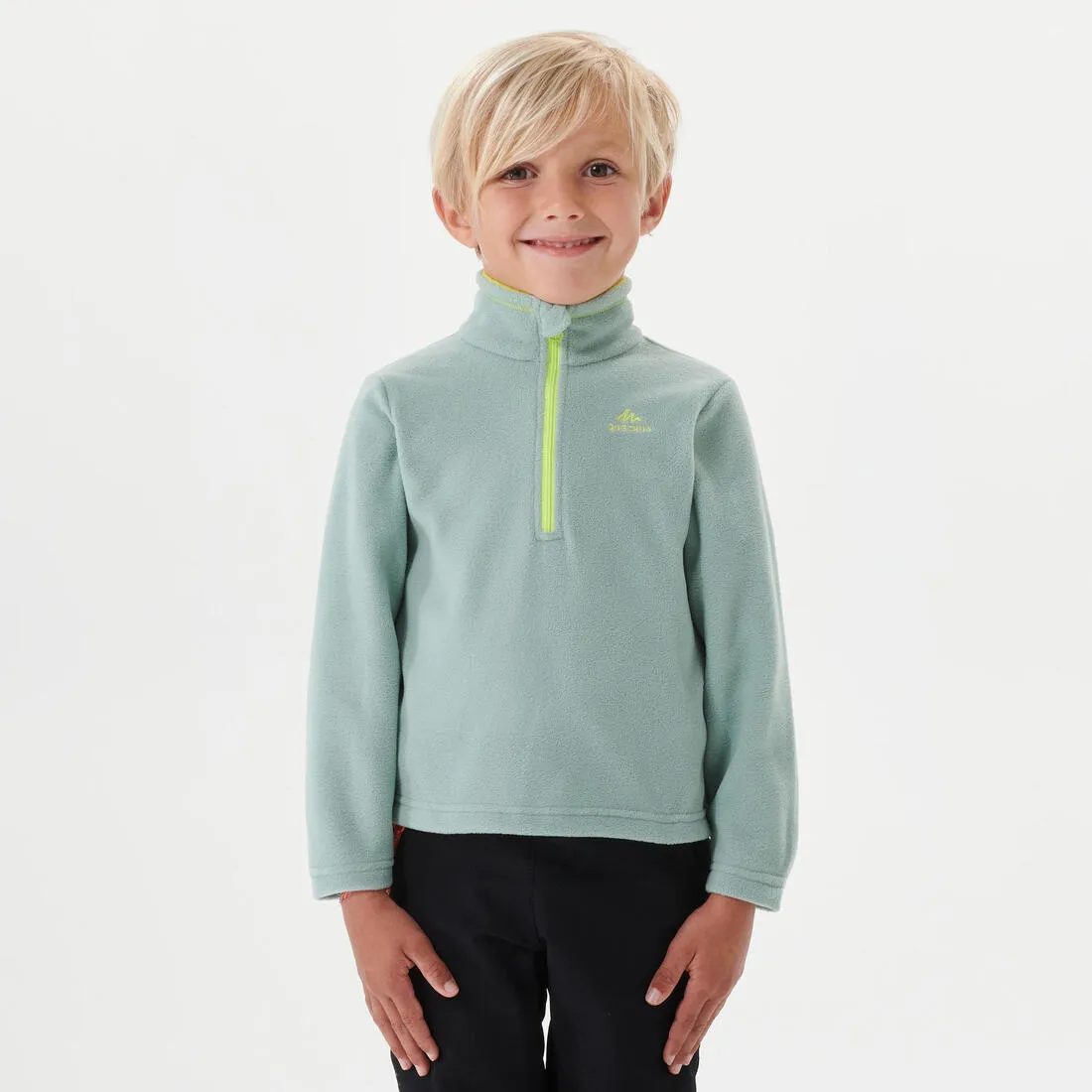 Hiking fleece - MH100 - Green - children 2-6 years