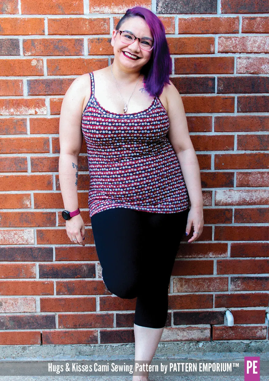 Hugs & Kisses Cami | With Shelf Bra Sewing Pattern
