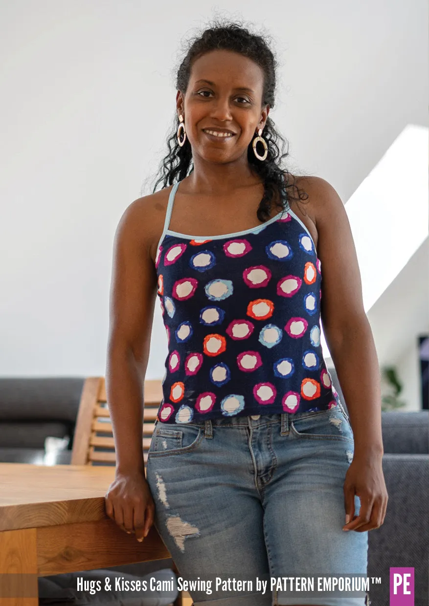 Hugs & Kisses Cami | With Shelf Bra Sewing Pattern