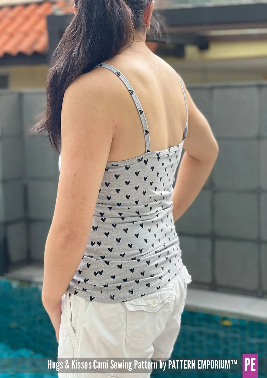 Hugs & Kisses Cami | With Shelf Bra Sewing Pattern
