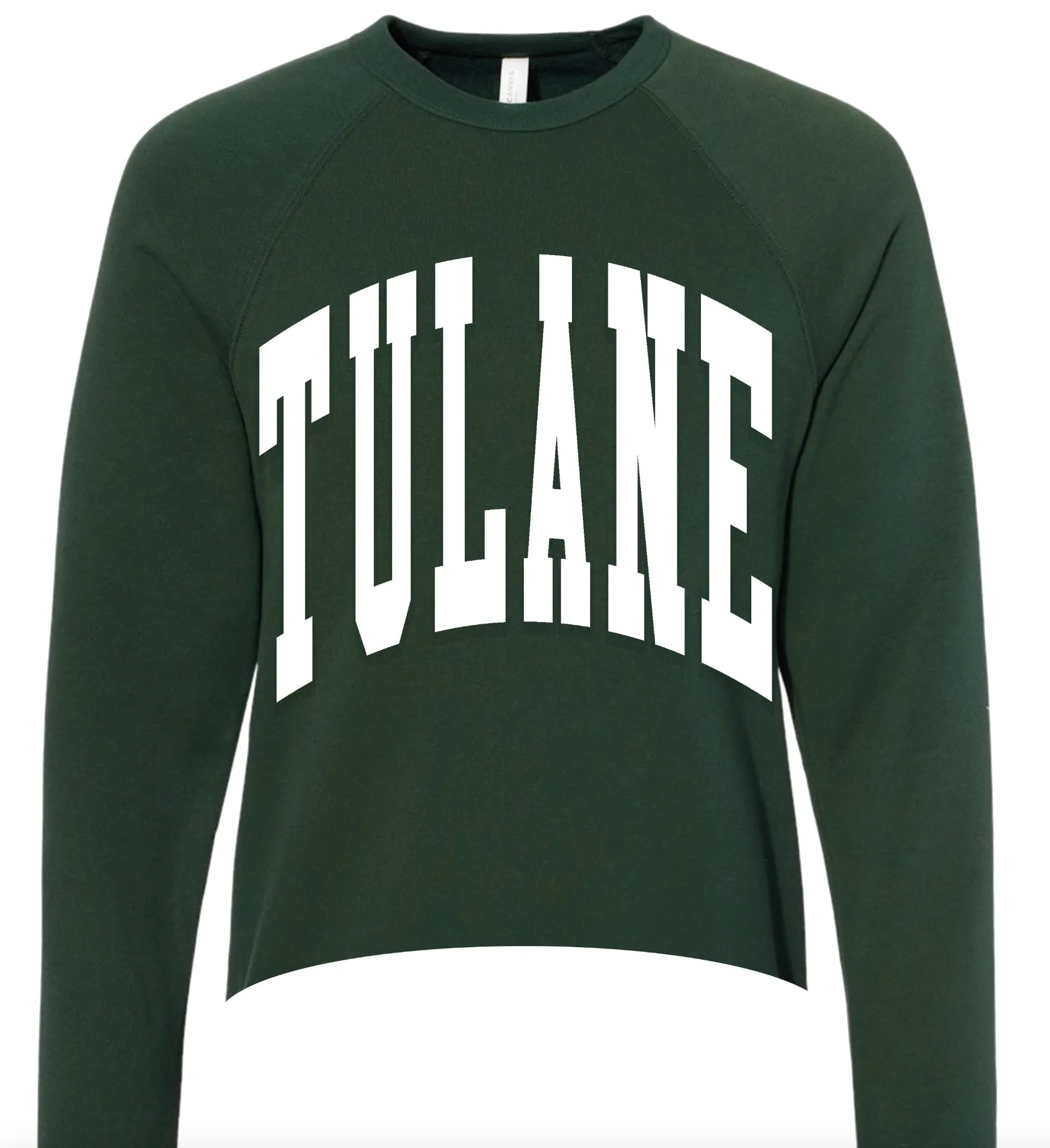 No Vowels Cozy Cropped Crew