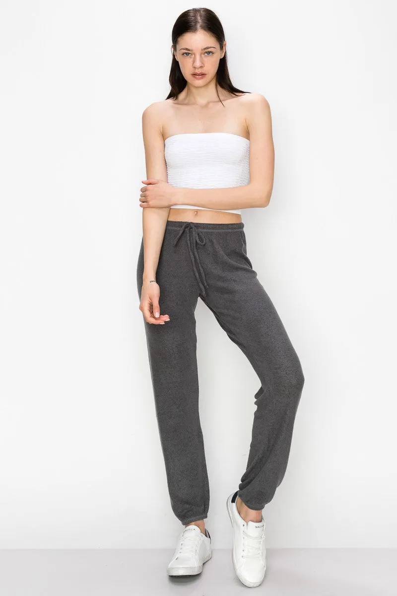 Solid Brushed Hacci Jogger