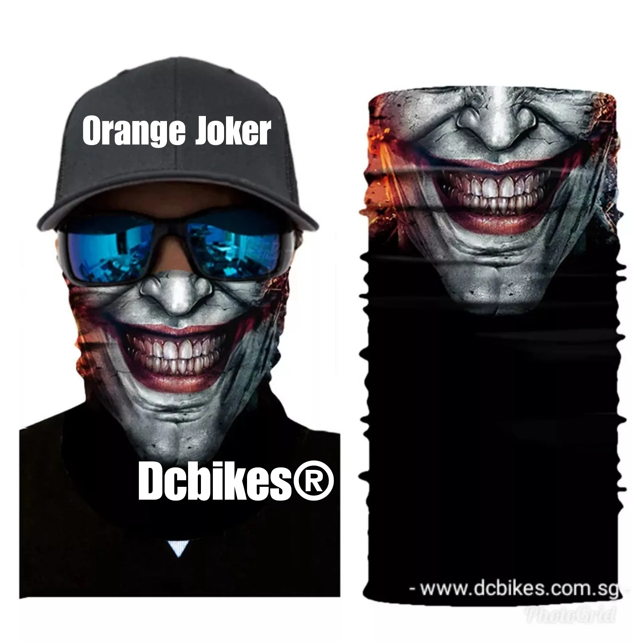 The Joker Skull Mask Half Face Bandana Scarf