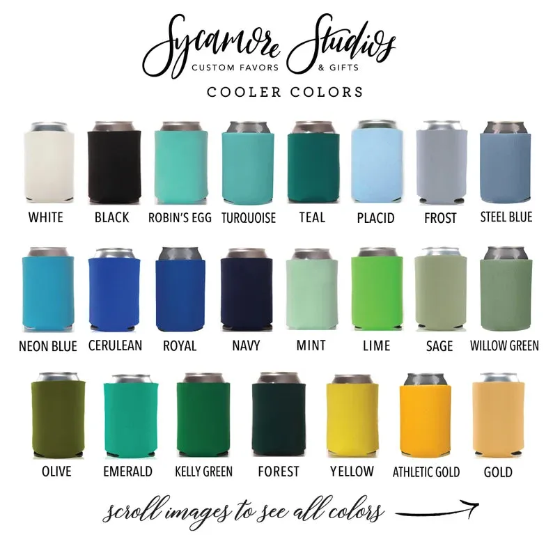 Wedding Can Cooler #15FR - Full Color - I Do Too