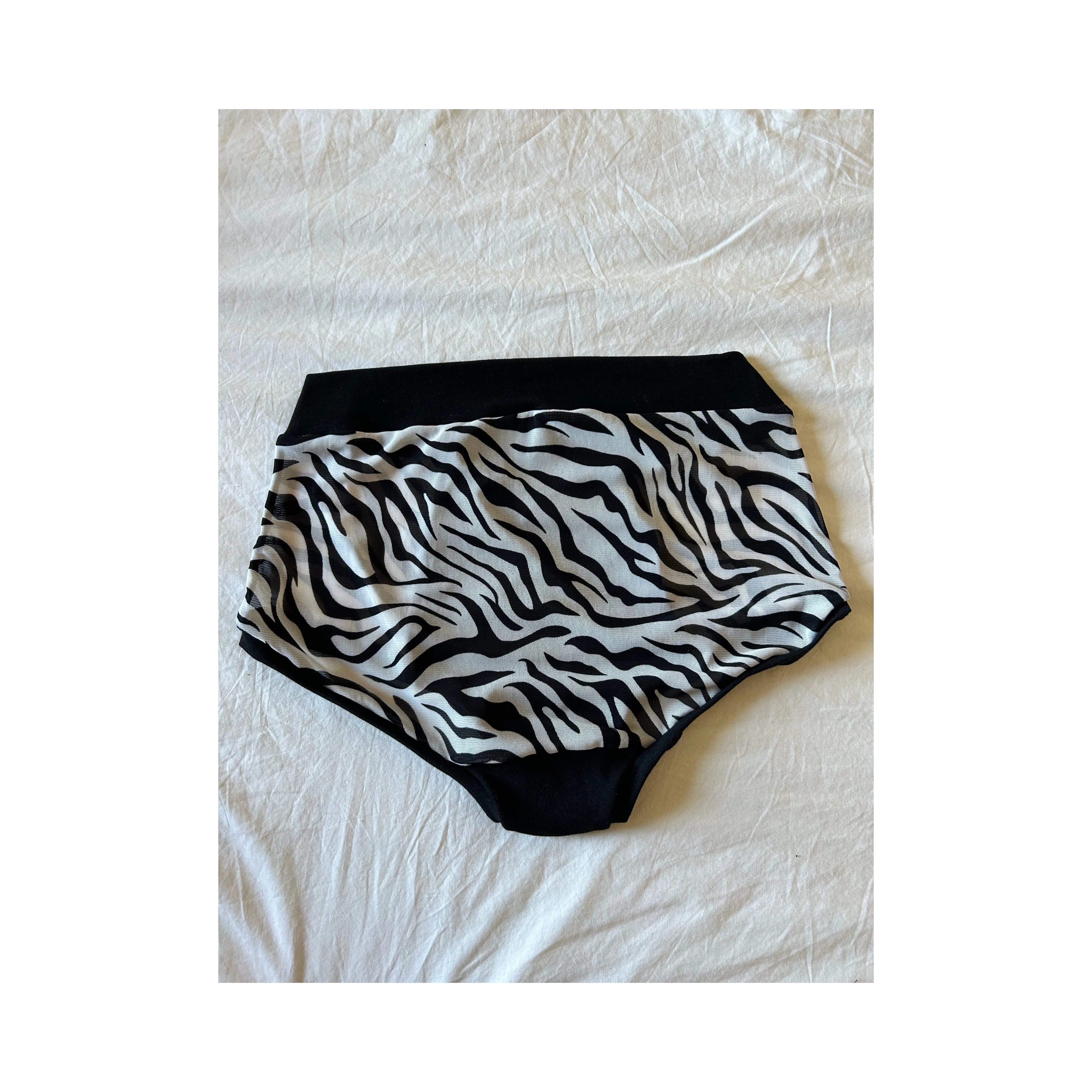 Zebra : Mesh & Bamboo High Waisted Undies